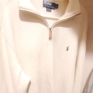 2 Polo sweaters. Zippers at the top.